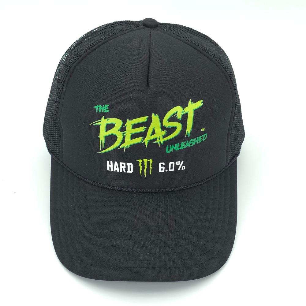 Monster Energy The Beast Unleashed Hat Cap Mens Snap Back Black Otto